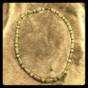 🎈 3 for $30💄Green Adventurine Beaded necklace